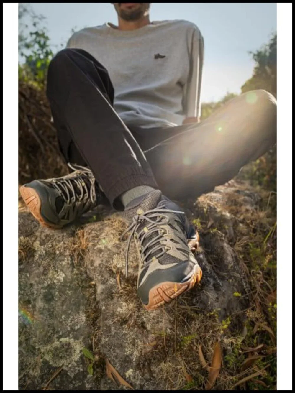 Men's Merino Wool Hiking Crew Socks - Heavyweight, Cushioned, Moisture Wicking